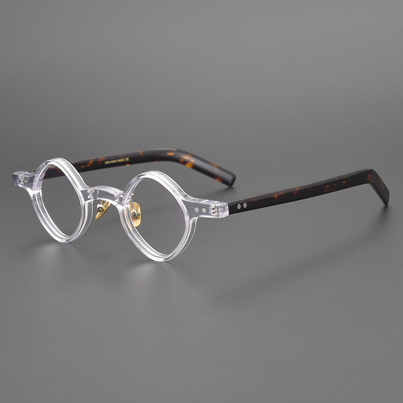 Men's Irregular Shape Republic Of China Style Vintage Glasses Rim