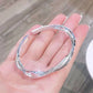 Women's White Copper Silver-plated Twist Bracelet Twisted String Fashion