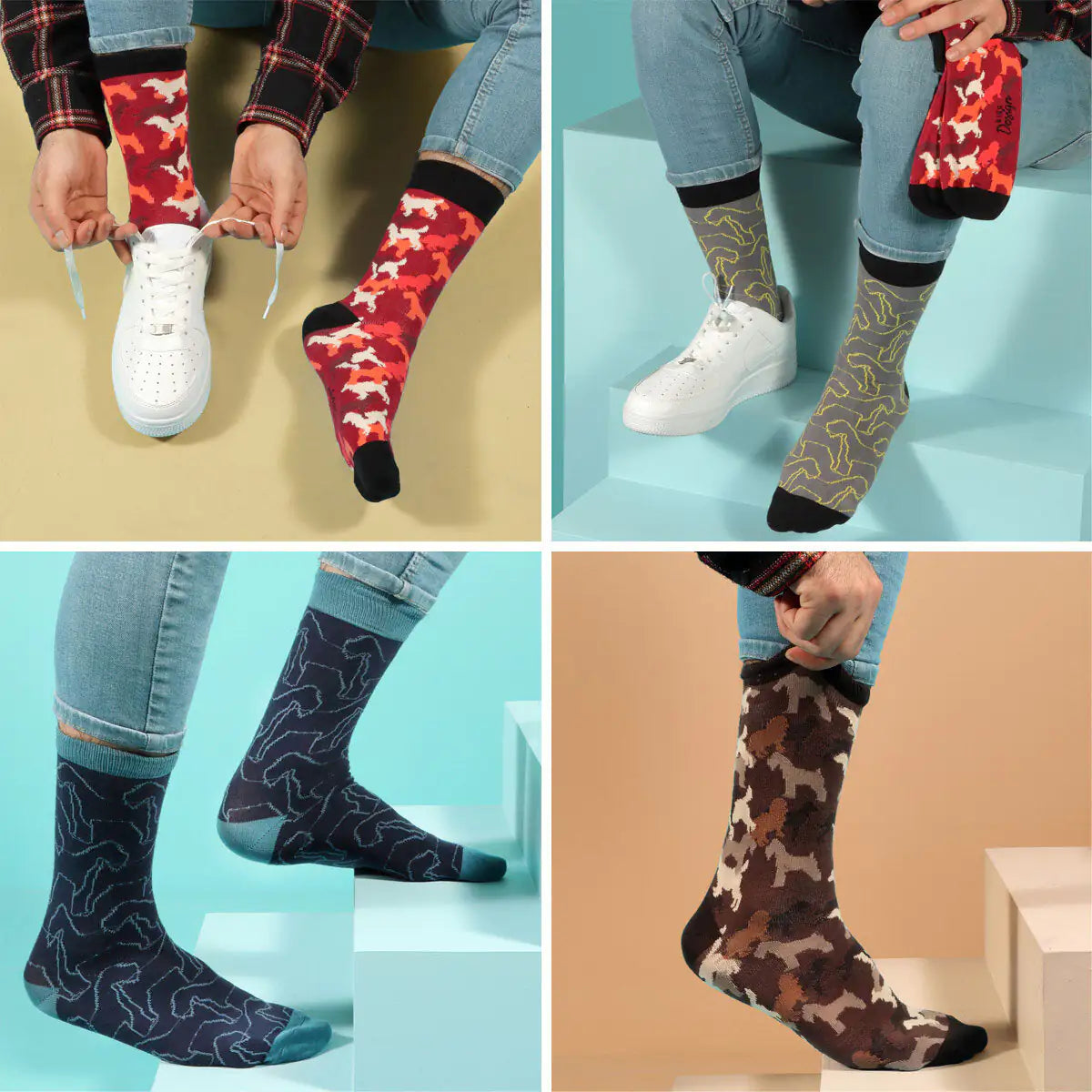 Biggdesign Dogs Men Socks Set