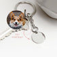 Personalized Pet Photo Disc Necklace Ladies Kitten Name Pendant Necklace Custom Animal Stainless Steel Necklace Jewelry