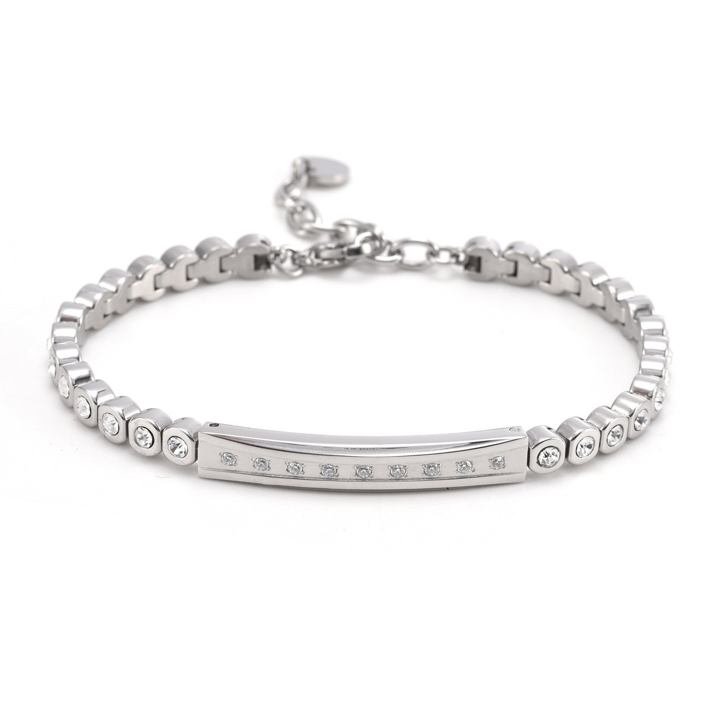 Popular Light Luxury High-grade Diamond-embedded Star Rainbow Bridge Bracelet