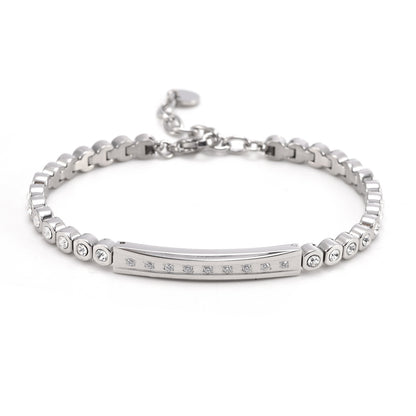 Popular Light Luxury High-grade Diamond-embedded Star Rainbow Bridge Bracelet