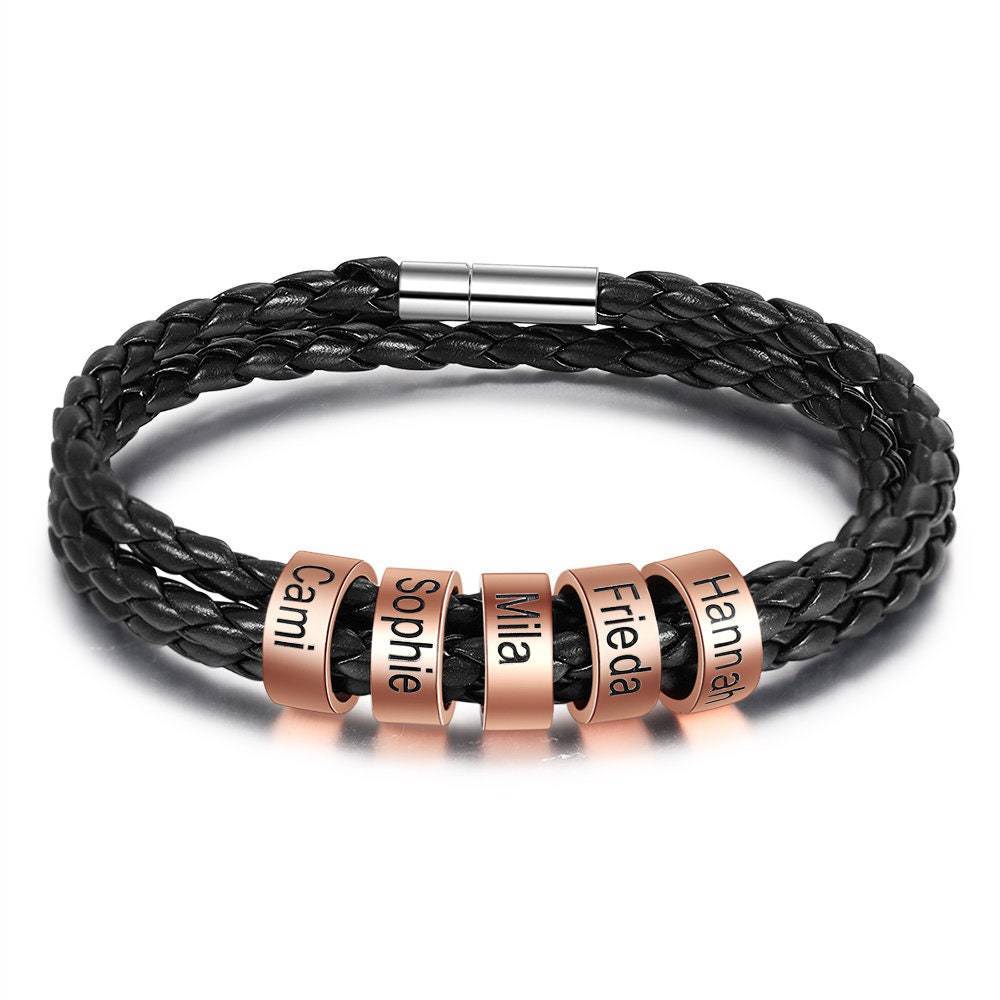 Creative DIY Carved Letter Bracelet