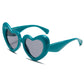 Heart Shape Sunglasses Thick Frame Love Glasses Summer