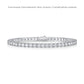 Sterling Silver D Color Moissanite Tennis Bracelet For Women