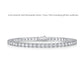 Sterling Silver D Color Moissanite Tennis Bracelet For Women