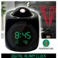 LED Projection Alarm Clock Digital LCD Display Voice Talking Weather Snooze USB