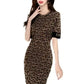 Women Long Dress Short Sleeves