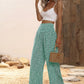 Ditsy Floral Print Wide Leg Pants