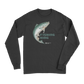 Fishing Pixelated Men Long Sleeve Shirt
