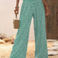 Ditsy Floral Print Wide Leg Pants