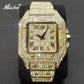 MISSFOX Ice Out Watch For Men