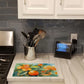 Florida Orange Blossom in Watercolor Glass Cutting Board