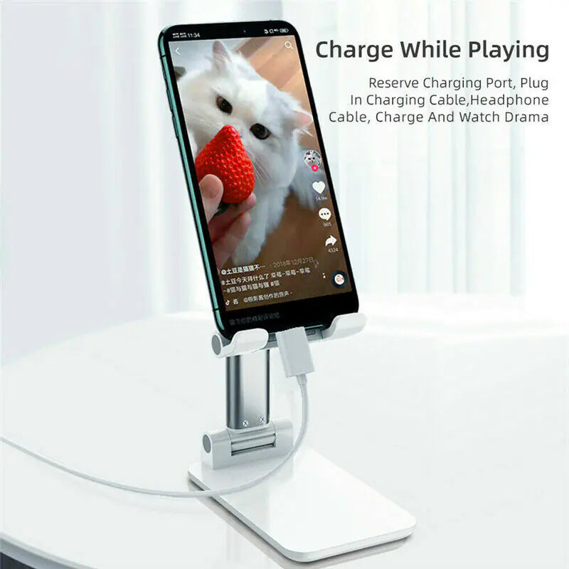 Adjustable Cell Phone Tablet Stand Desktop Holder Mount Mobile Phone iPad iPhone