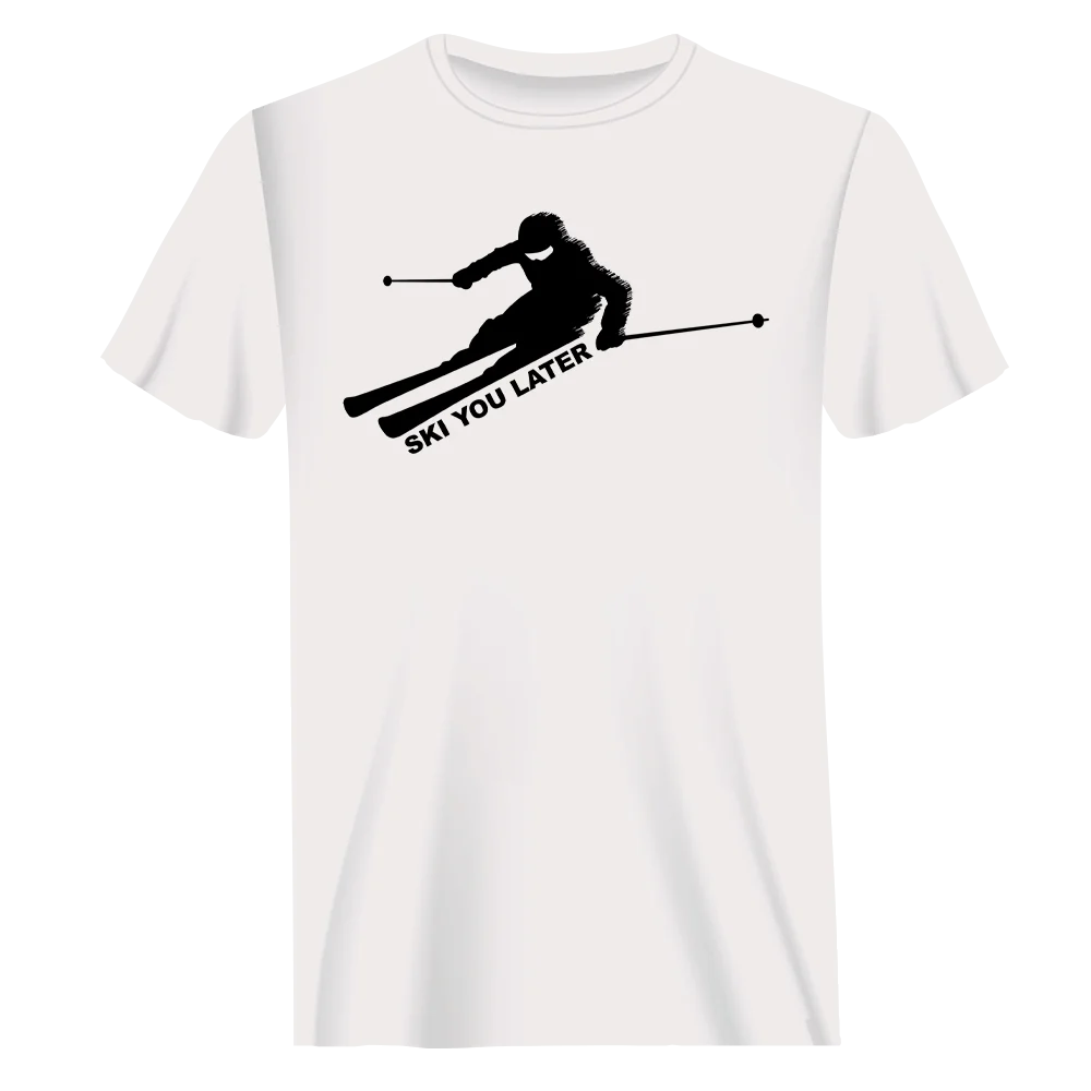 Ski You Later T-Shirt for Men