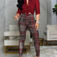 Printed Top & Wide Leg Pants Set