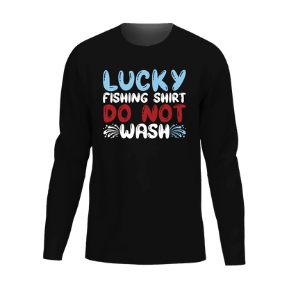 Lucky Fishing Shirt Men Long Sleeve Shirt