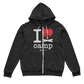 I Love Camp Zip Hoodie for Men