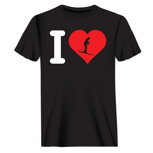 I Love Skiing T-Shirt for Men