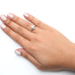 GIA Certified 14k White Gold 1.00 Cttw Diamond Halo Engagement Ring (G-H Color, I1-I2 Clarity)