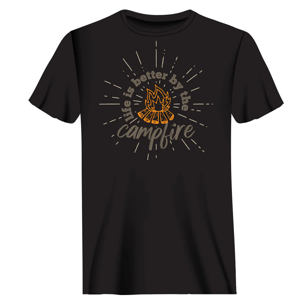 Life Is Better Campfire T-Shirt for Men