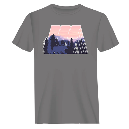 Geometric Camping T-Shirt for Men