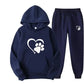 Dog Print Hoodie And Pants