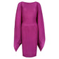 Elegant V-Neck Pleated Dress