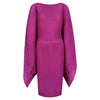 Elegant V-Neck Pleated Dress