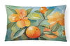 Florida Orange Blossom in Watercolor Throw Pillow