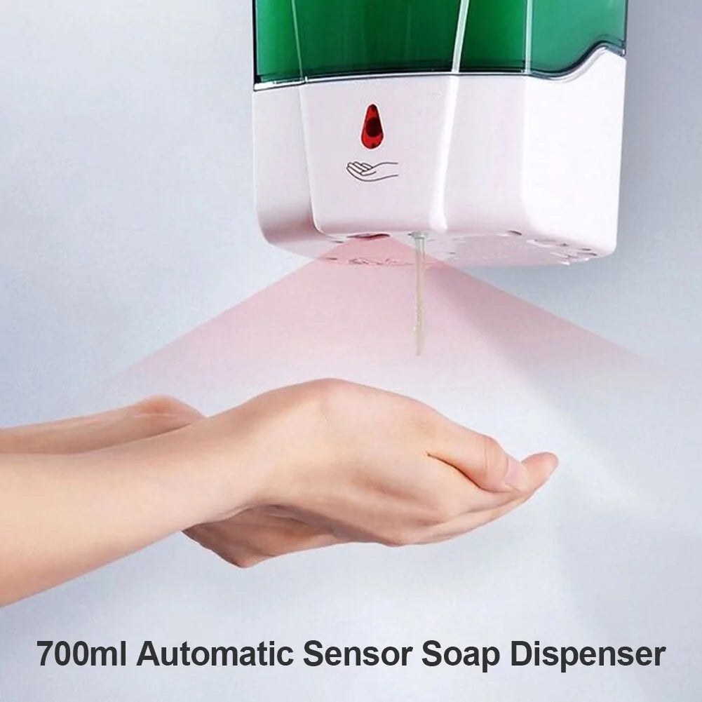 700ml Touchless Wall-Mounted Automatic Hand Sanitizer Dispenser