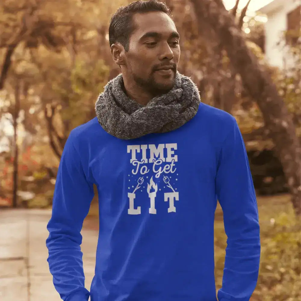 Time to Get Lit Men Long Sleeve