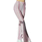 Boho Flare Print Pants for Women
