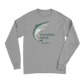 Fishing Pixelated Men Long Sleeve Shirt