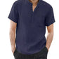 Men’s Casual Cotton Linen T-Shirt
