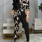 Printed Top & Wide Leg Pants Set