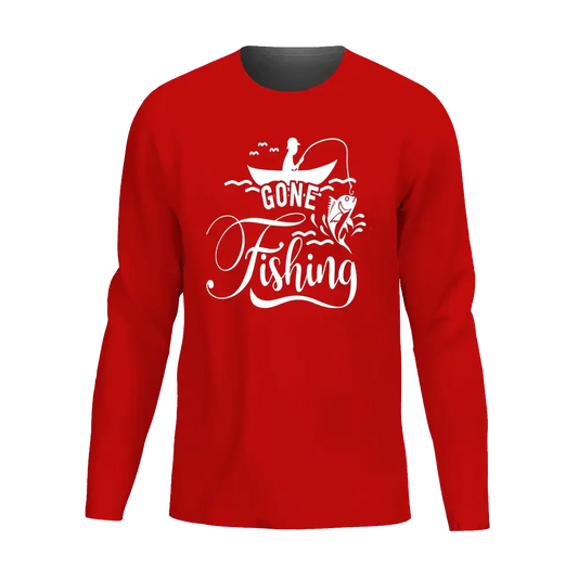 Gone Fishing Men Long Sleeve Shirt