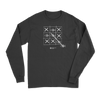 Fish Tick Tack Toe Men Long Sleeve Shirt
