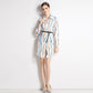Top Lapel Shirt New Printed Long Shirt