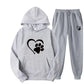 Dog Print Hoodie And Pants