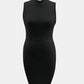 Cutout Mock Neck Sleeveless Dress