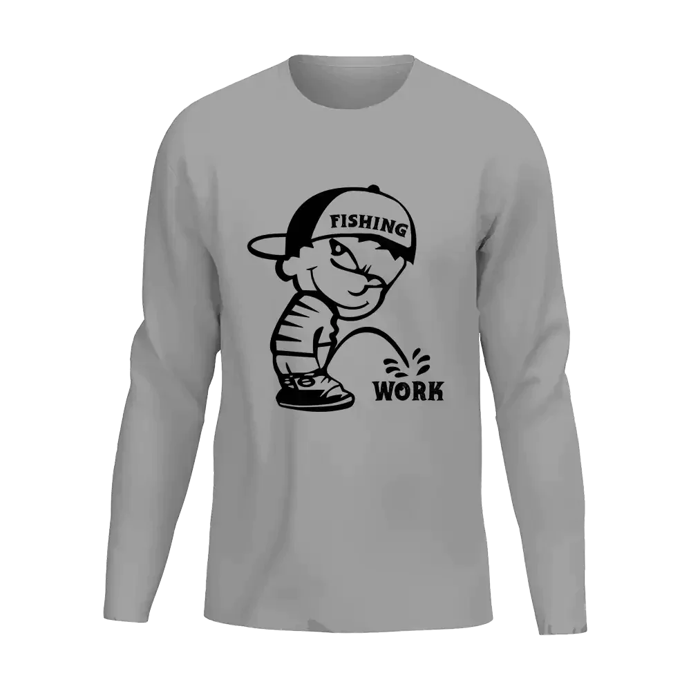 Fishing And Work Men Long Sleeve Shirt