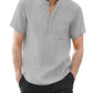 Men’s Casual Cotton Linen T-Shirt