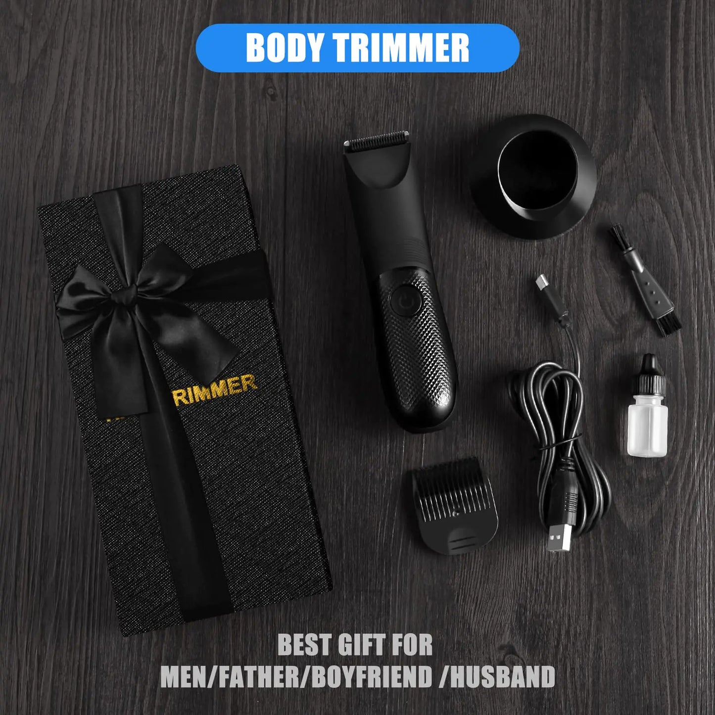 Electric Body Hair Trimmer for Men