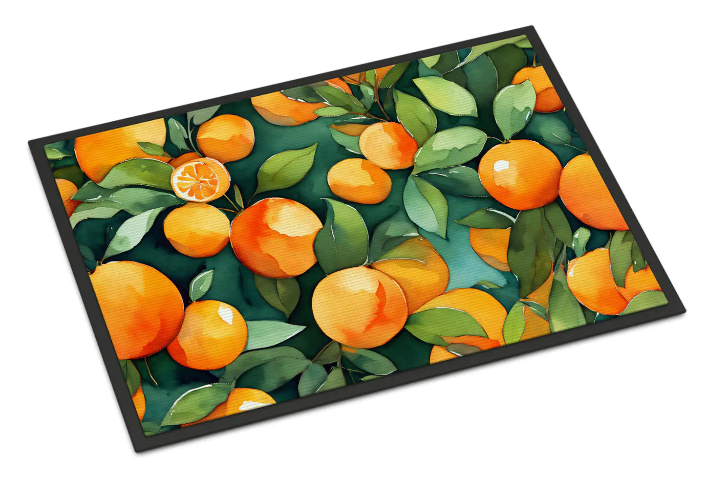 Florida Orange Blossom in Watercolor Doormat