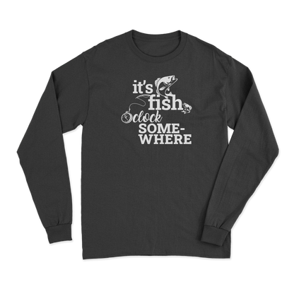 Its Fishing o'Clock Men Long Sleeve Shirt