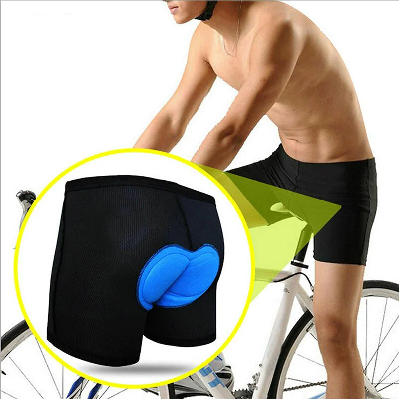 Men Women Cycling Shorts Bicycle Bike Underwear Pants With Sponge Gel 3D Padded