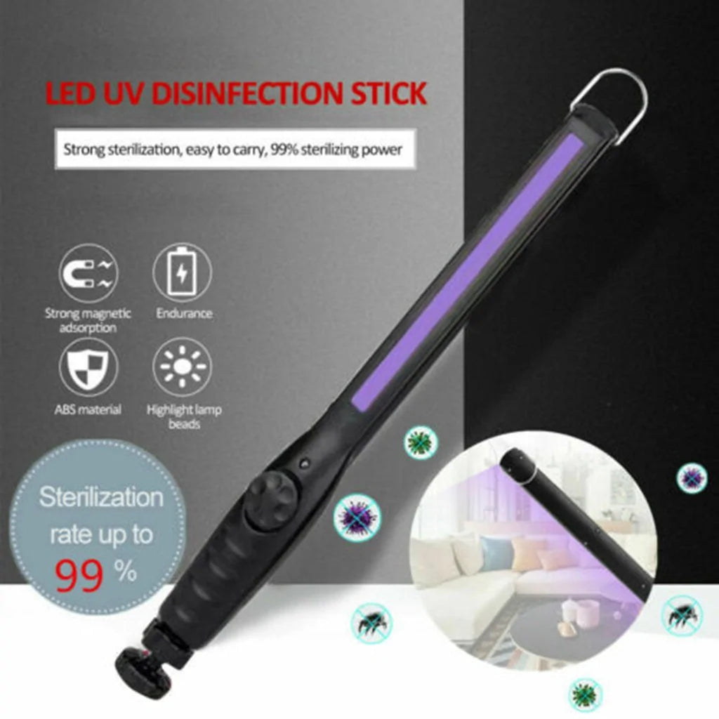 Portable LED UV Disinfection Lamp with Battery and Hanging Hook