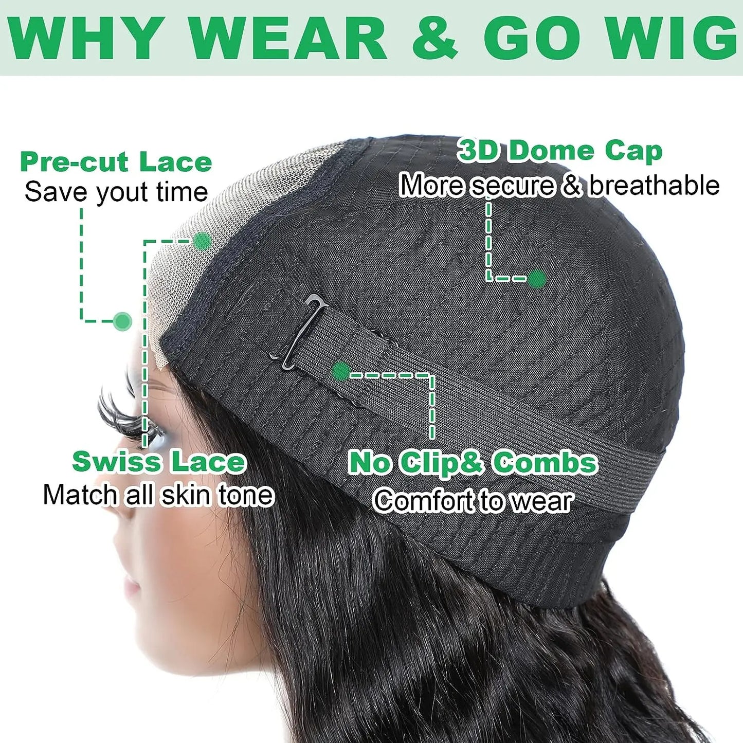 Glueless Ready To Wear And Go 4x4 Lace Closure Body Wave Short Bob Human Hair Wigs 10-16 Inches Pre Cut Lace Body Wave Bob Wig