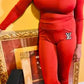 Two Pieces Design Set Sexy Outfits Long Sleeve & Long Pants Pullover Tracksuit With Pockets